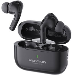 Vention Auriculares Bluetooth Echo Lite E11 con Estuche de Carga, Autonomía 6h, Negros